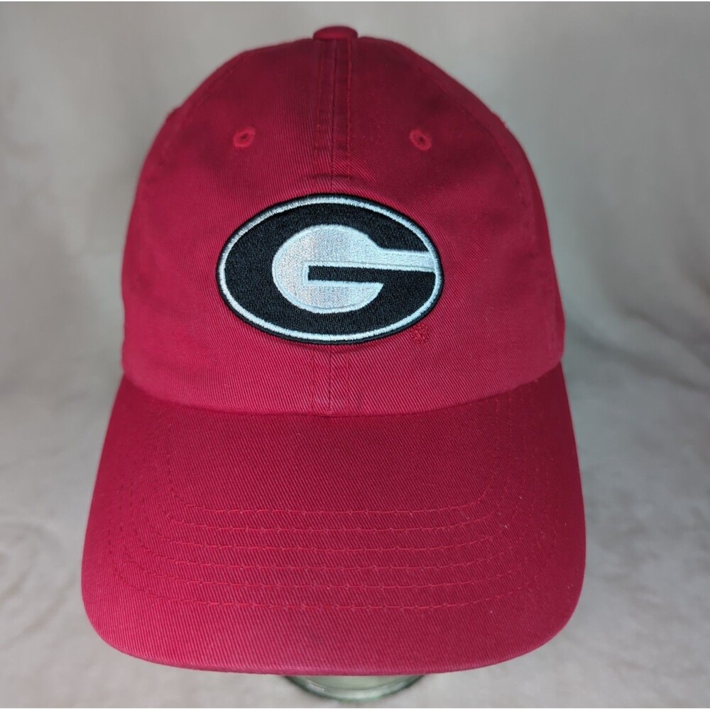Georgia Dawgs Hat Adult Strap Back University Bulldogs Red Cap NCAA Captivating